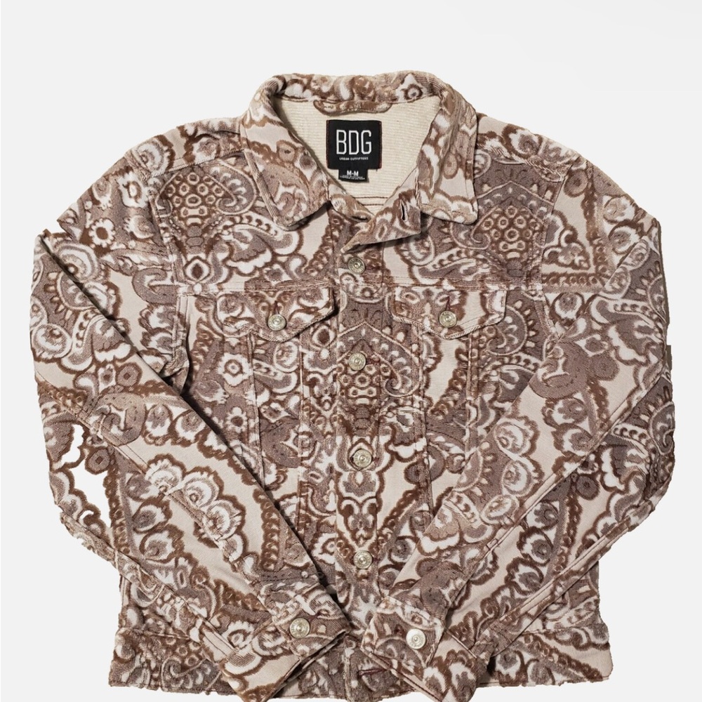 83. Bdg Brown Patterned Jacket - image 1